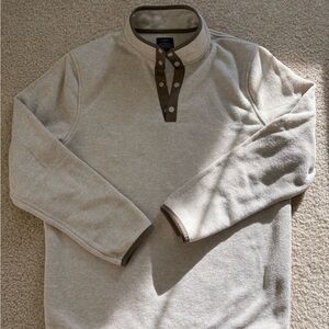 J.Crew Men’s Authentic Fleece Quarter-Snap Pullover – Size Medium